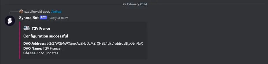 Discord Bot notifications