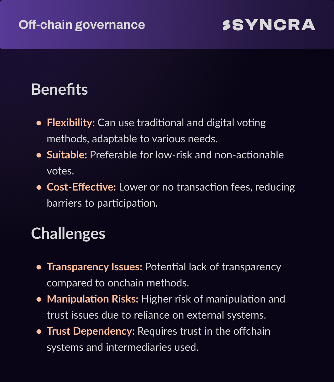 Off-Chain Governance